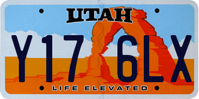 UT license plate Y176LX