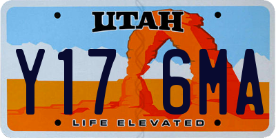 UT license plate Y176MA