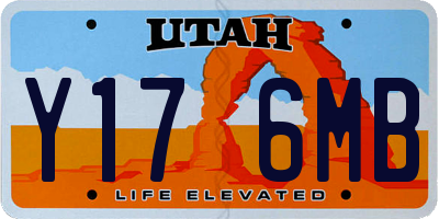 UT license plate Y176MB