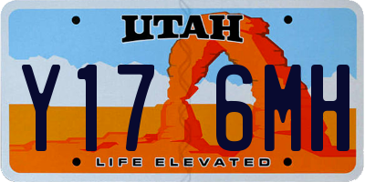 UT license plate Y176MH
