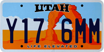UT license plate Y176MM