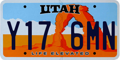 UT license plate Y176MN
