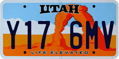UT license plate Y176MV