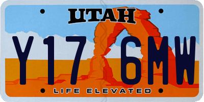 UT license plate Y176MW