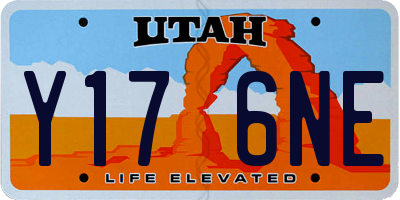 UT license plate Y176NE
