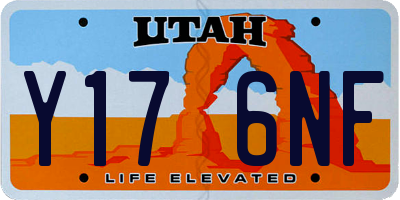 UT license plate Y176NF