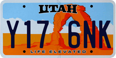UT license plate Y176NK