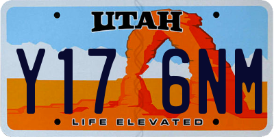 UT license plate Y176NM