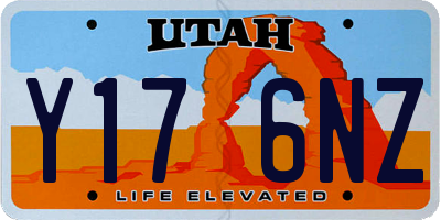 UT license plate Y176NZ