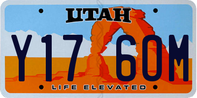 UT license plate Y176OM