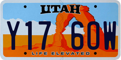 UT license plate Y176OW