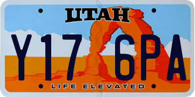UT license plate Y176PA