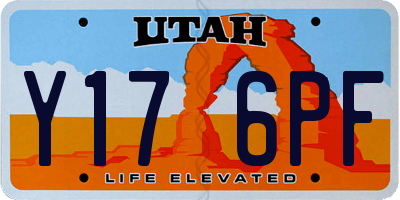 UT license plate Y176PF