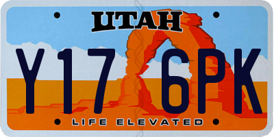 UT license plate Y176PK