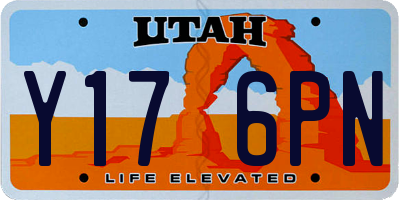 UT license plate Y176PN