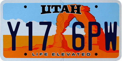 UT license plate Y176PW