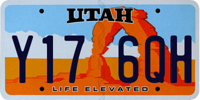 UT license plate Y176QH