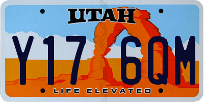UT license plate Y176QM