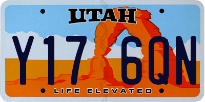 UT license plate Y176QN