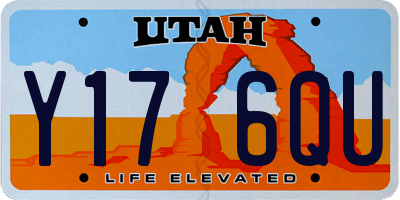UT license plate Y176QU