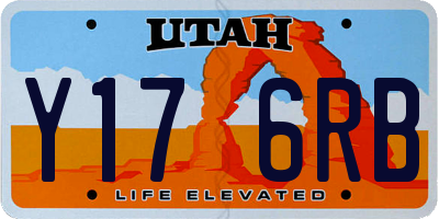 UT license plate Y176RB