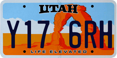 UT license plate Y176RH