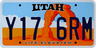 UT license plate Y176RM