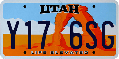 UT license plate Y176SG