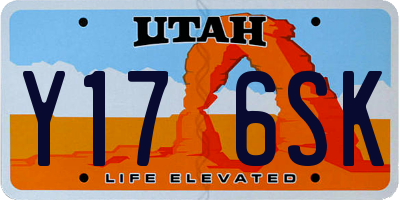 UT license plate Y176SK