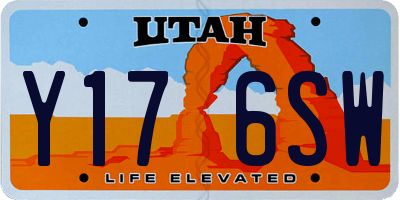 UT license plate Y176SW