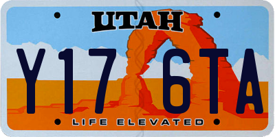 UT license plate Y176TA