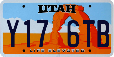 UT license plate Y176TB
