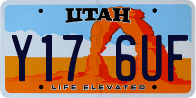 UT license plate Y176UF