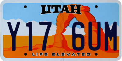 UT license plate Y176UM