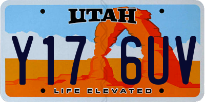UT license plate Y176UV
