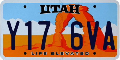 UT license plate Y176VA