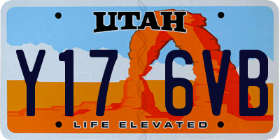 UT license plate Y176VB