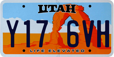 UT license plate Y176VH
