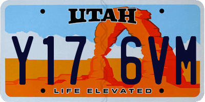 UT license plate Y176VM