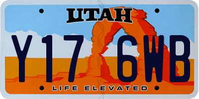 UT license plate Y176WB