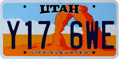 UT license plate Y176WE