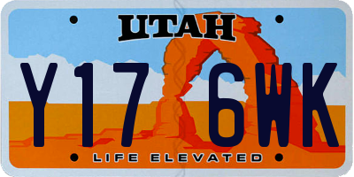 UT license plate Y176WK