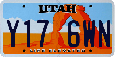 UT license plate Y176WN