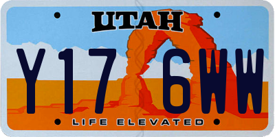 UT license plate Y176WW