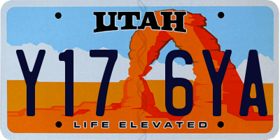 UT license plate Y176YA
