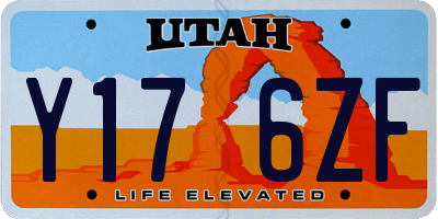 UT license plate Y176ZF
