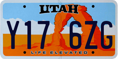 UT license plate Y176ZG