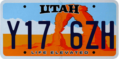 UT license plate Y176ZH