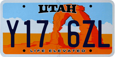 UT license plate Y176ZL