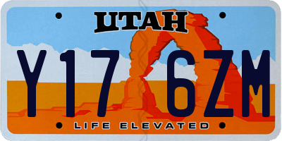UT license plate Y176ZM